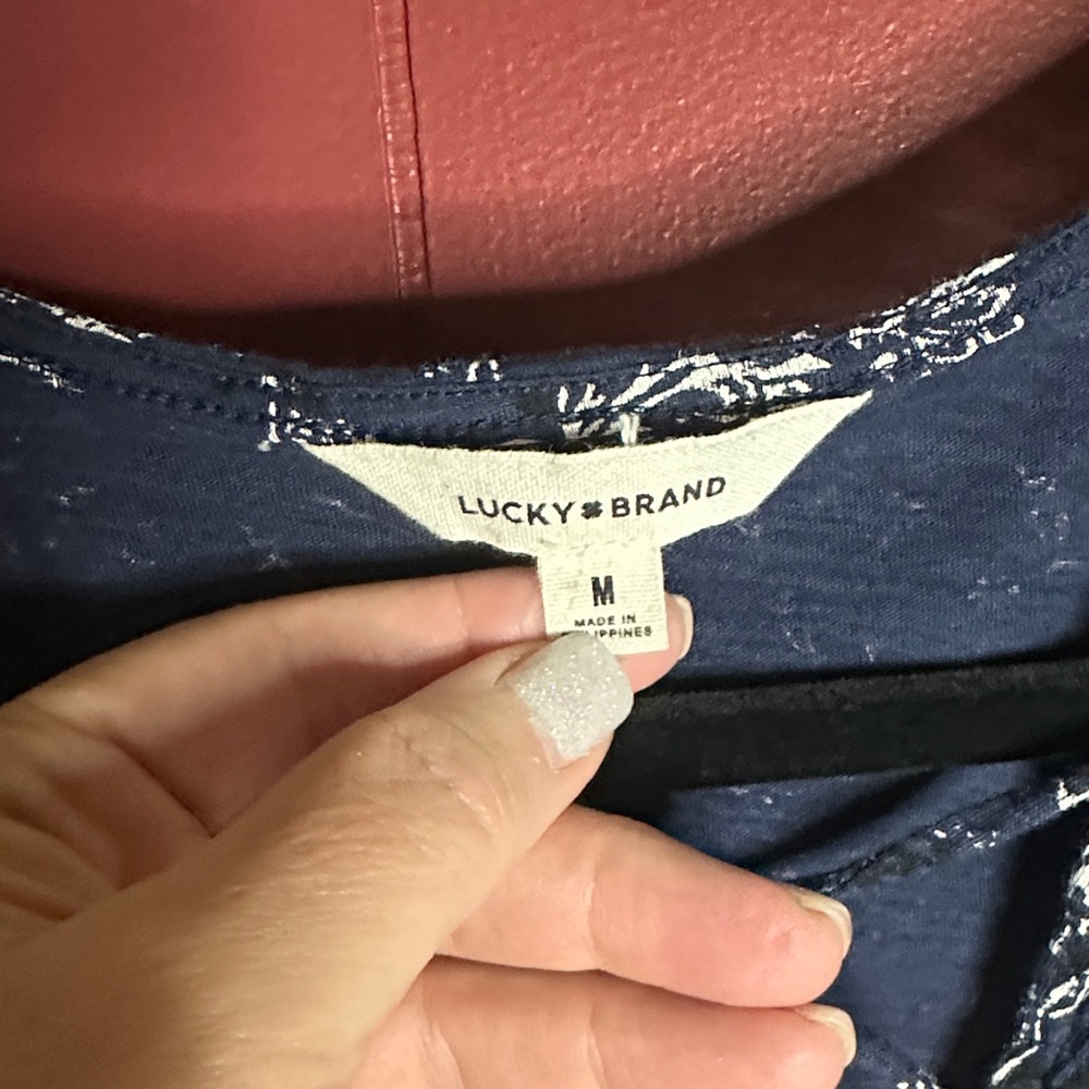 Lucky Brand Peasant Blouse - Picture 2 of 3